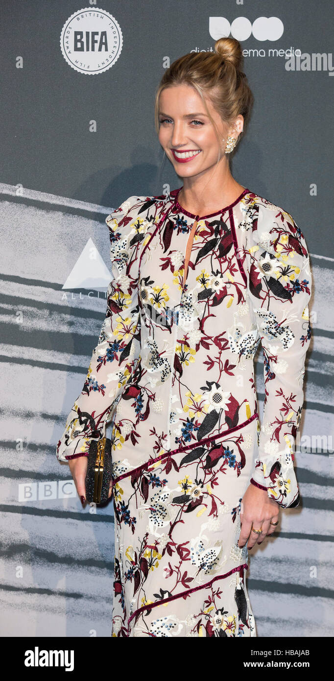 London, UK. 4 December 2016. Annabelle Wallis. Red carpet arrivals for the 2016 British Independent Film Awards at Old Billingsgate. Stock Photo