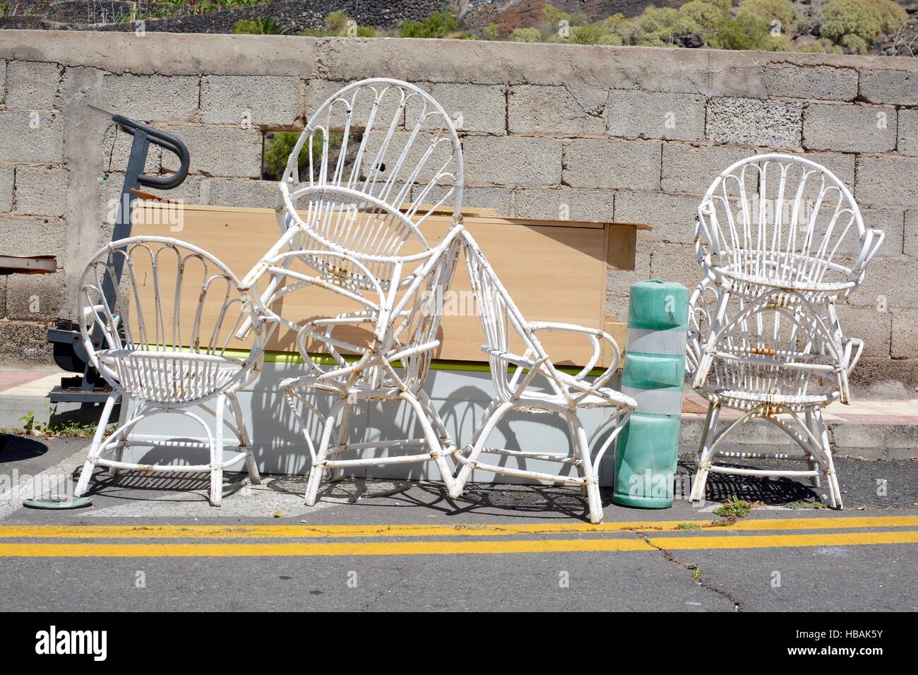 Rusty patio chairs hires stock photography and images Alamy