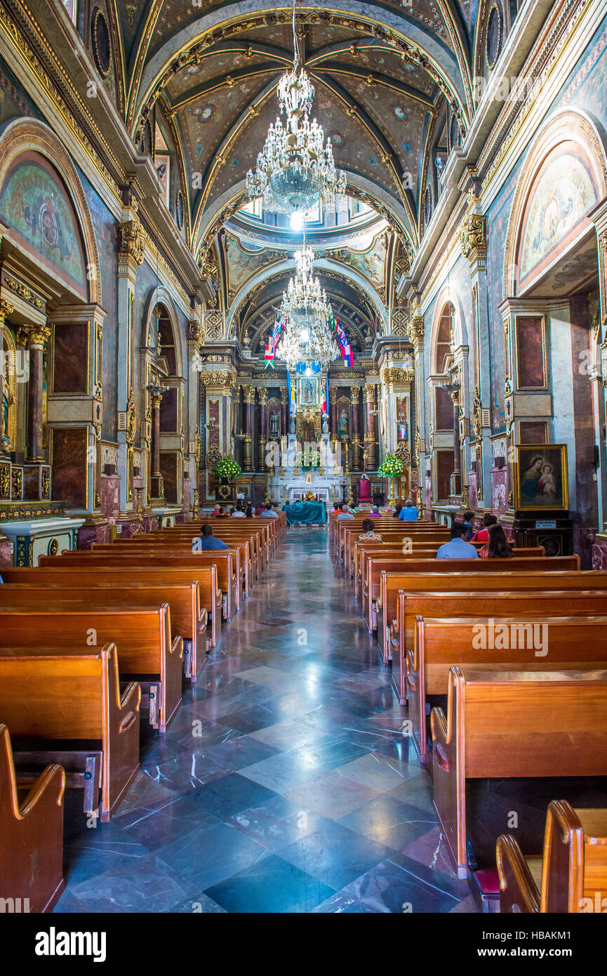 The interior of Guadalajara Cathedral in Guadalajara , Mexico Stock Photo -  Alamy