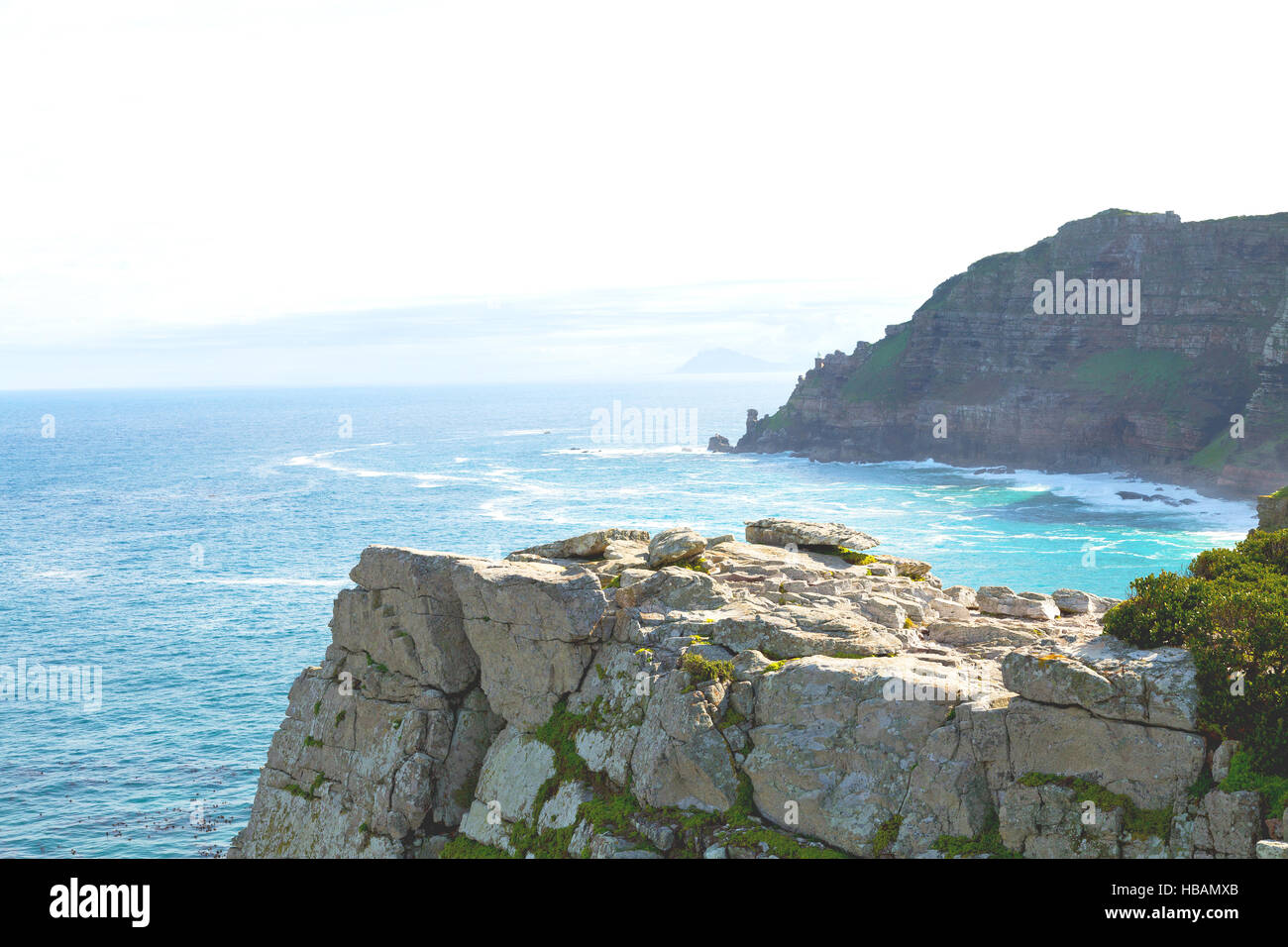 blur in south africa coastline cape of good hope and natural park