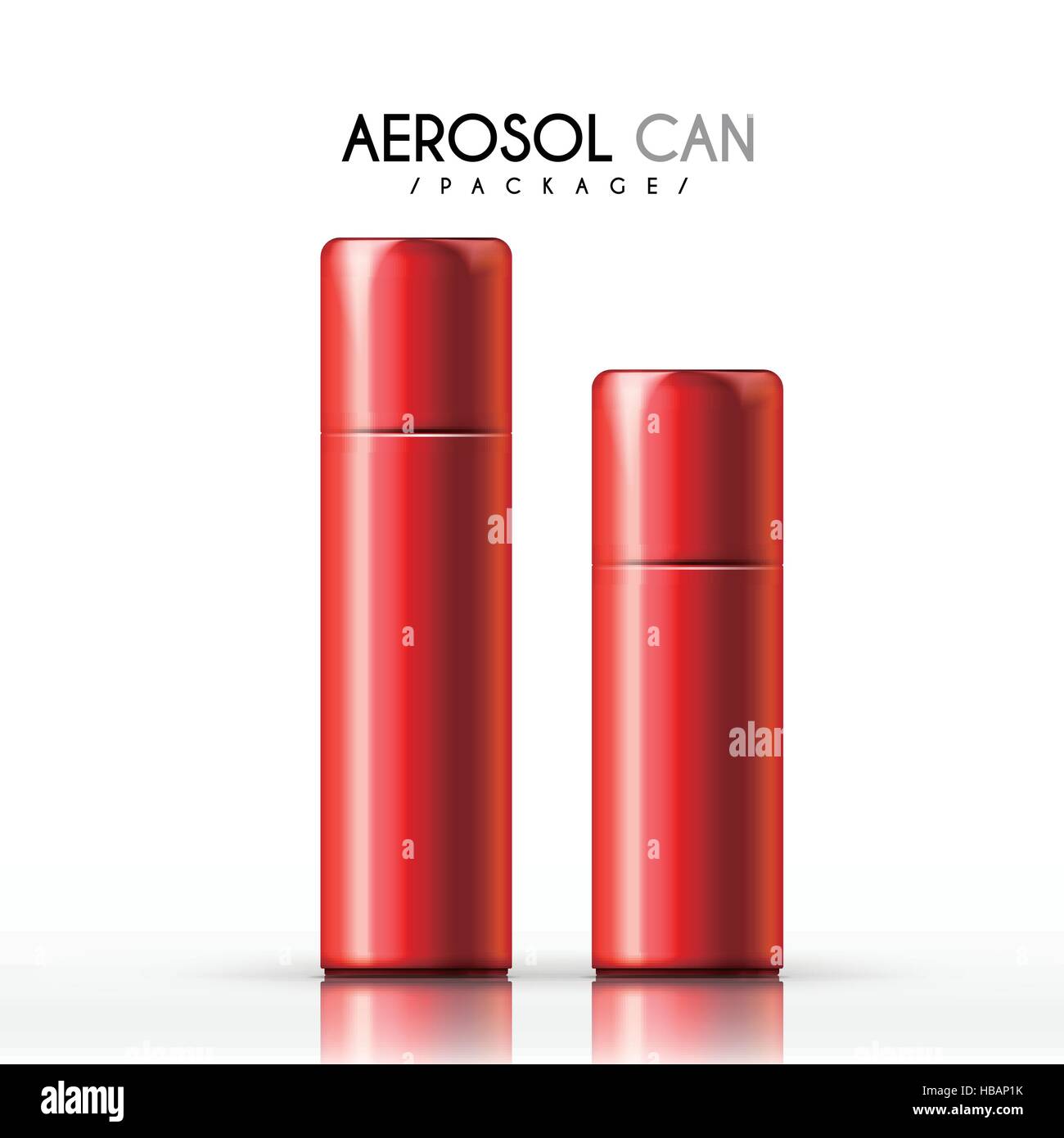 aerosol can package isolated on white background Stock Vector Image ...