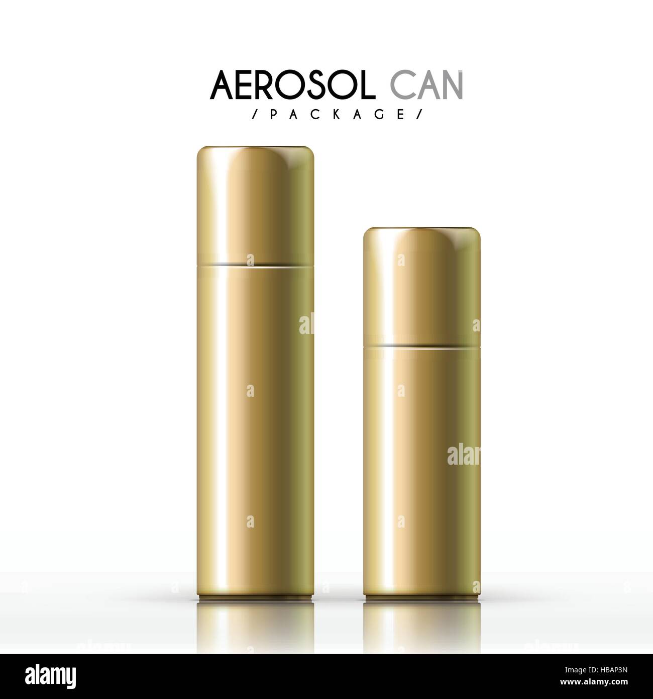 aerosol can package isolated on white background Stock Vector Image ...