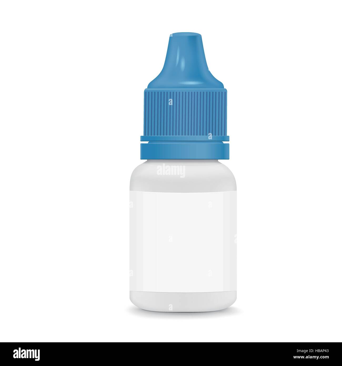 eye or ear drops bottle isolated on white background Stock Vector Image