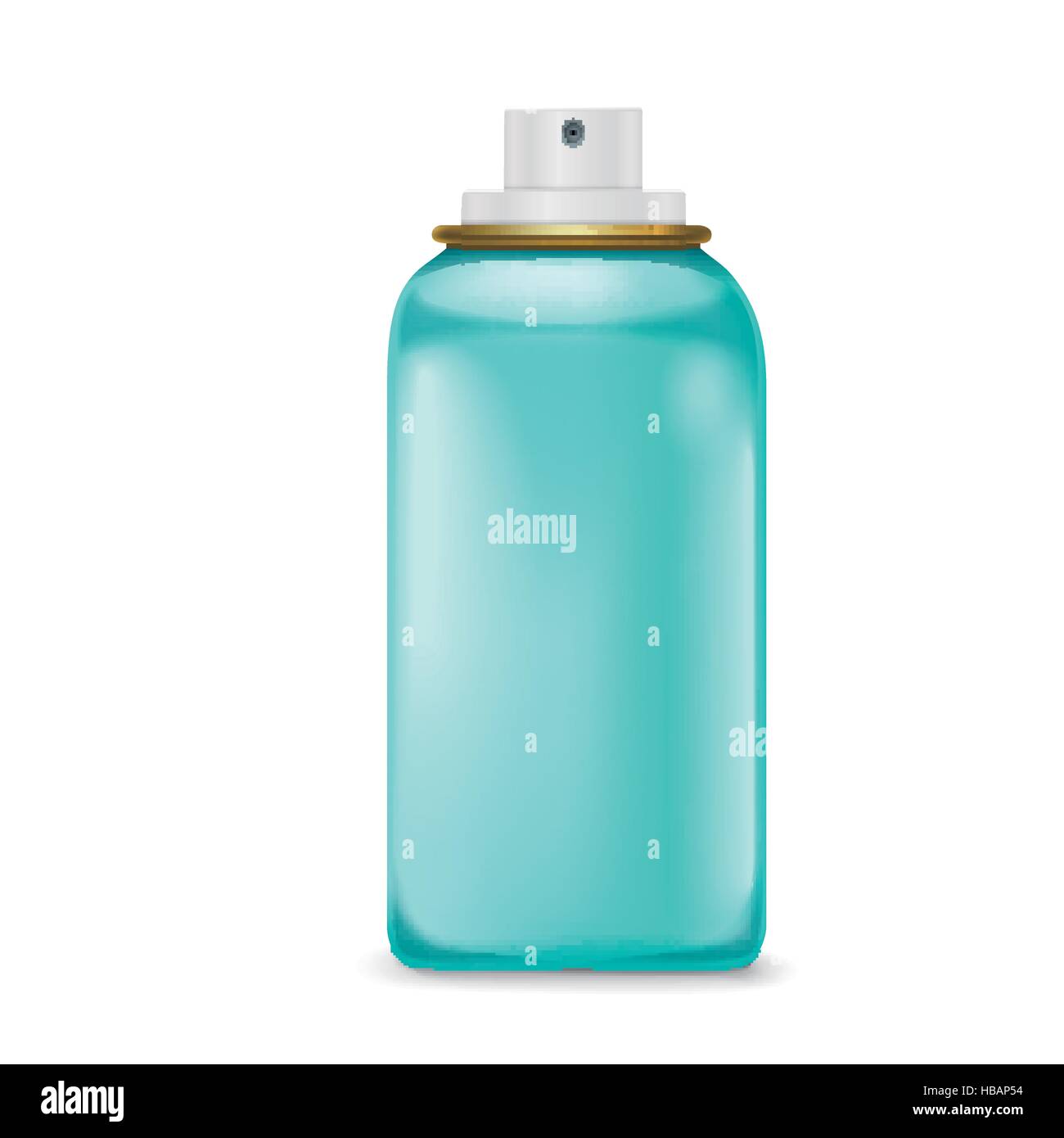 lovely blue spray bottle isolated on white background Stock Vector ...