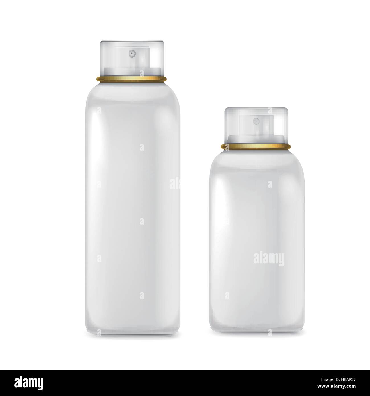 lovely white spray bottles set isolated on white background Stock ...