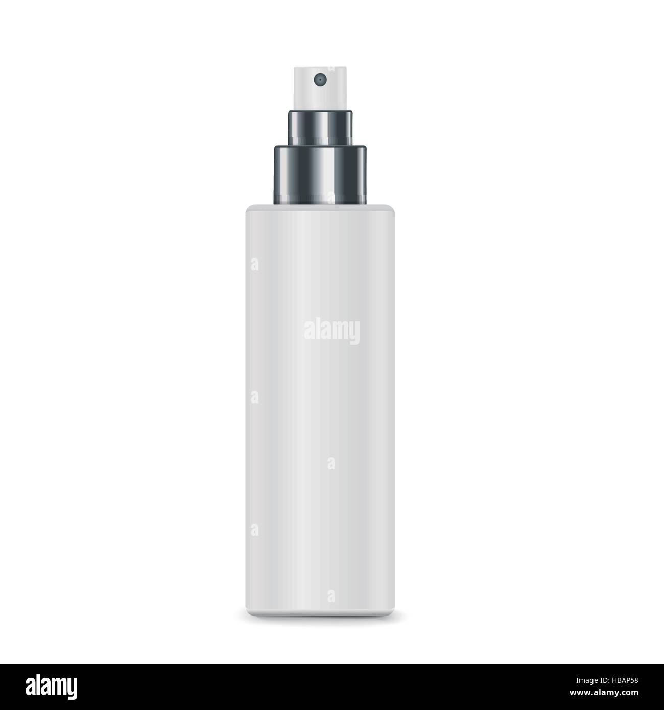 cosmetic white spray bottle isolated on white background Stock Vector ...