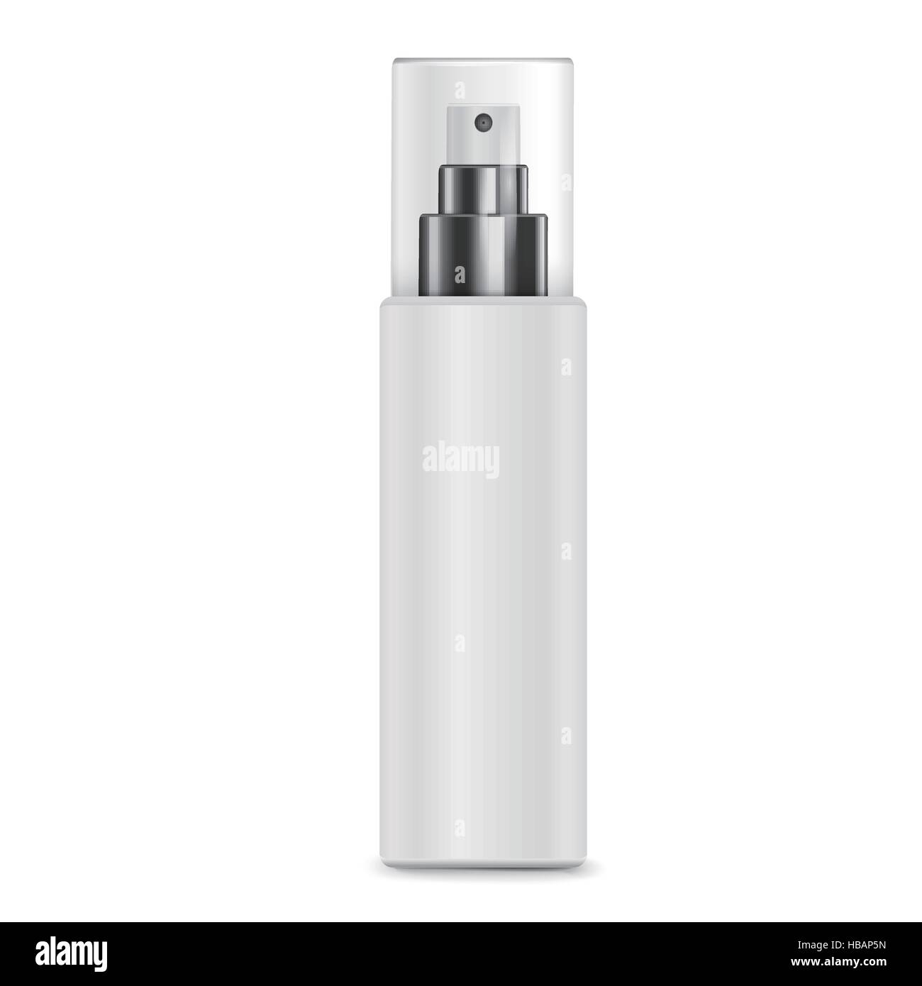 cosmetic white spray bottle isolated on white background Stock Vector ...