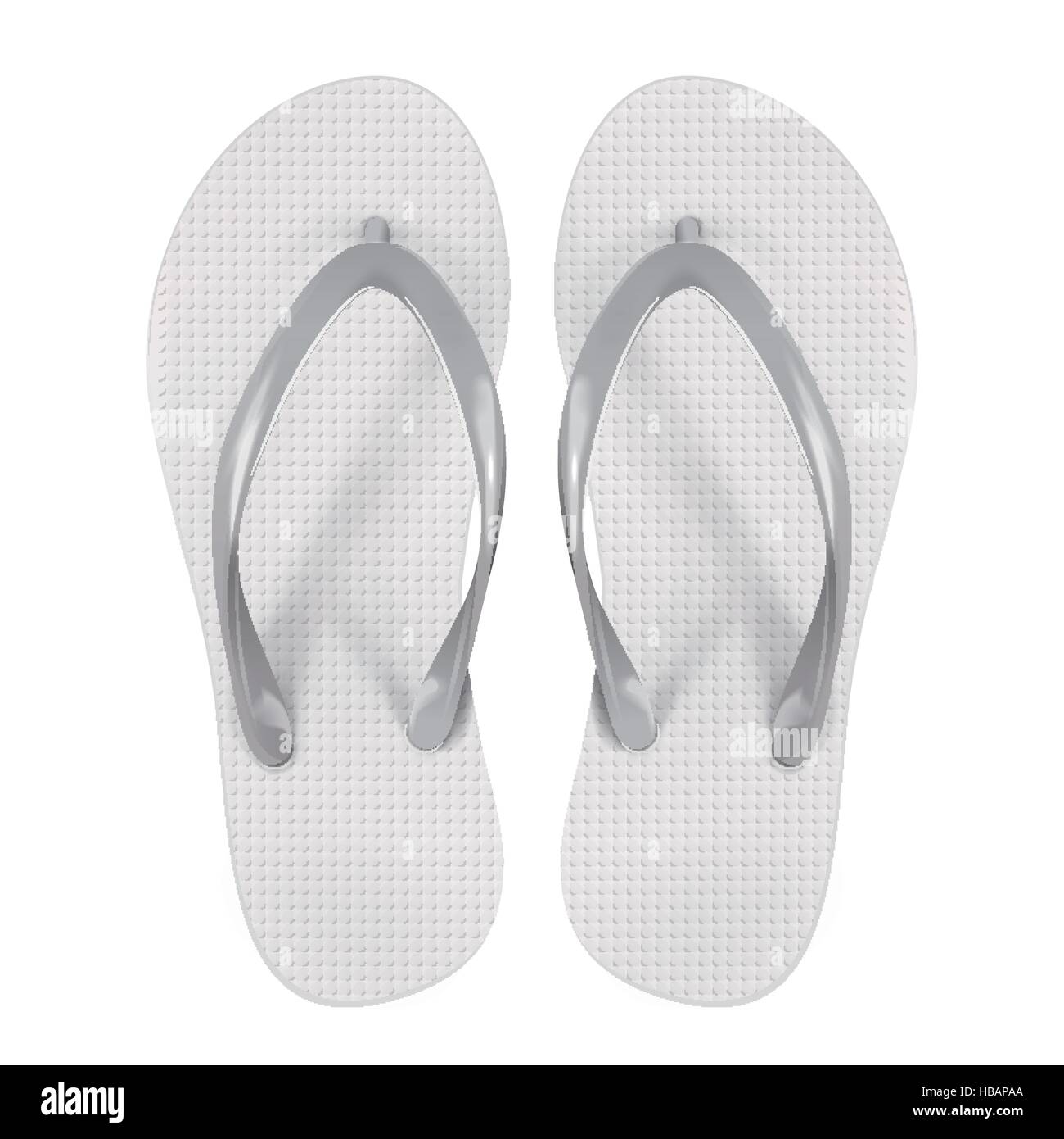 blank flip flops isolated on white background Stock Vector Image & Art