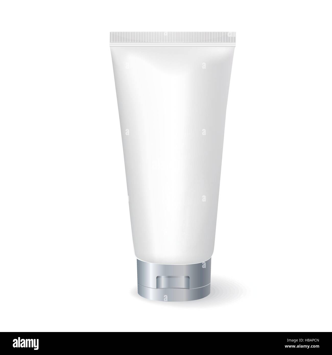 blank cosmetic tube isolated on white background Stock Vector Image ...
