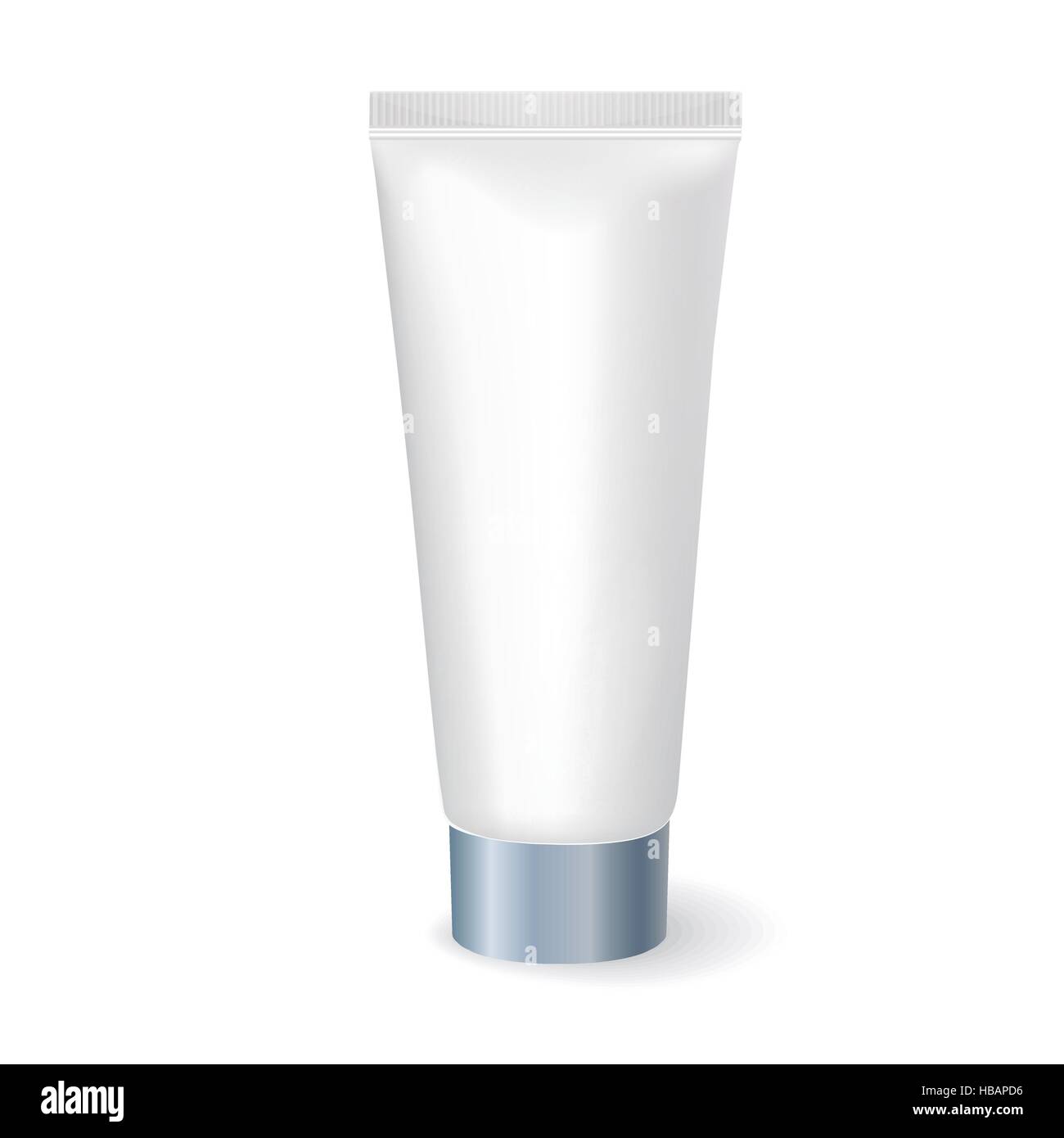 blank cosmetic tube isolated on white background Stock Vector Image ...