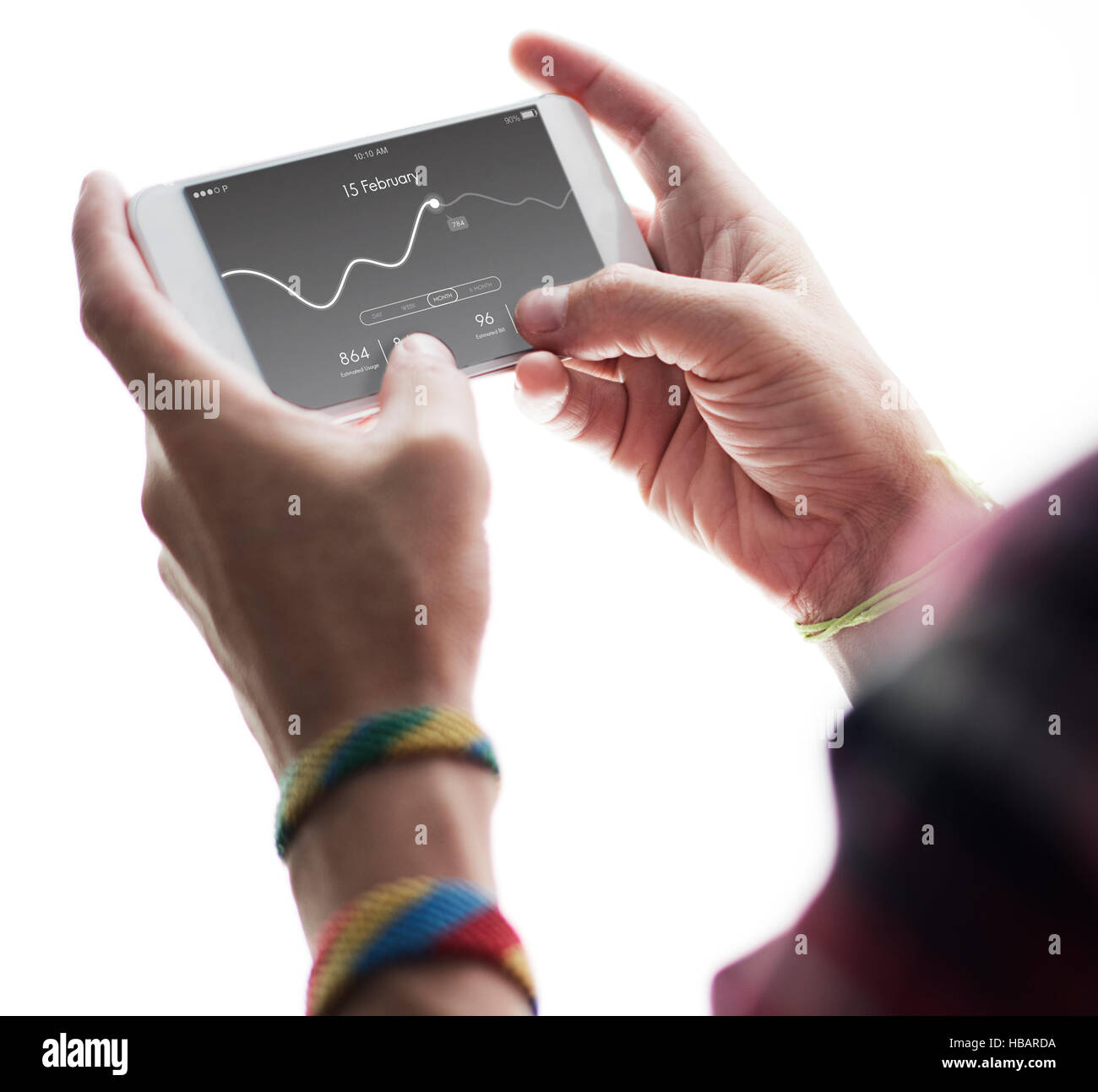 Application Usage Graph Chart Concept Stock Photo - Alamy