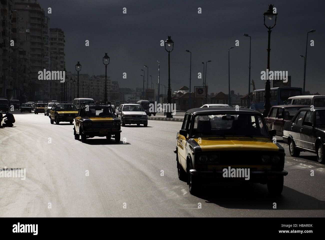 Alexandria Taxi Stock Photo