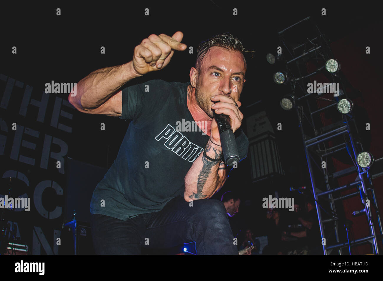 Romagnano Sesia, Italy. 04th Oct, 2013. The Dillinger Escape Plan performing live at the Rock n Roll Arena in Romagnano Sesia. © Alessandro Bosio/Pacific Press/Alamy Live News Stock Photo