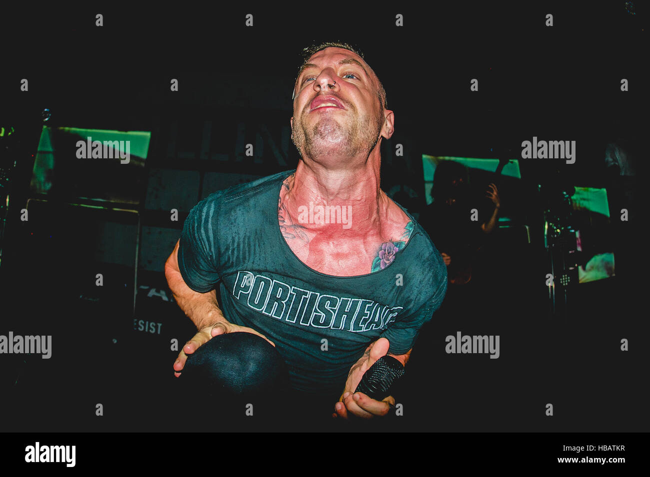 Romagnano Sesia, Italy. 04th Oct, 2013. The Dillinger Escape Plan performing live at the Rock n Roll Arena in Romagnano Sesia. © Alessandro Bosio/Pacific Press/Alamy Live News Stock Photo