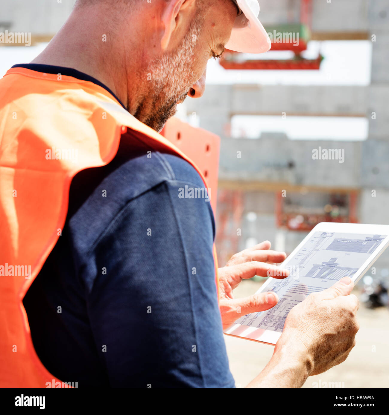 Architect Contractor Professional Building Career Concept Stock Photo