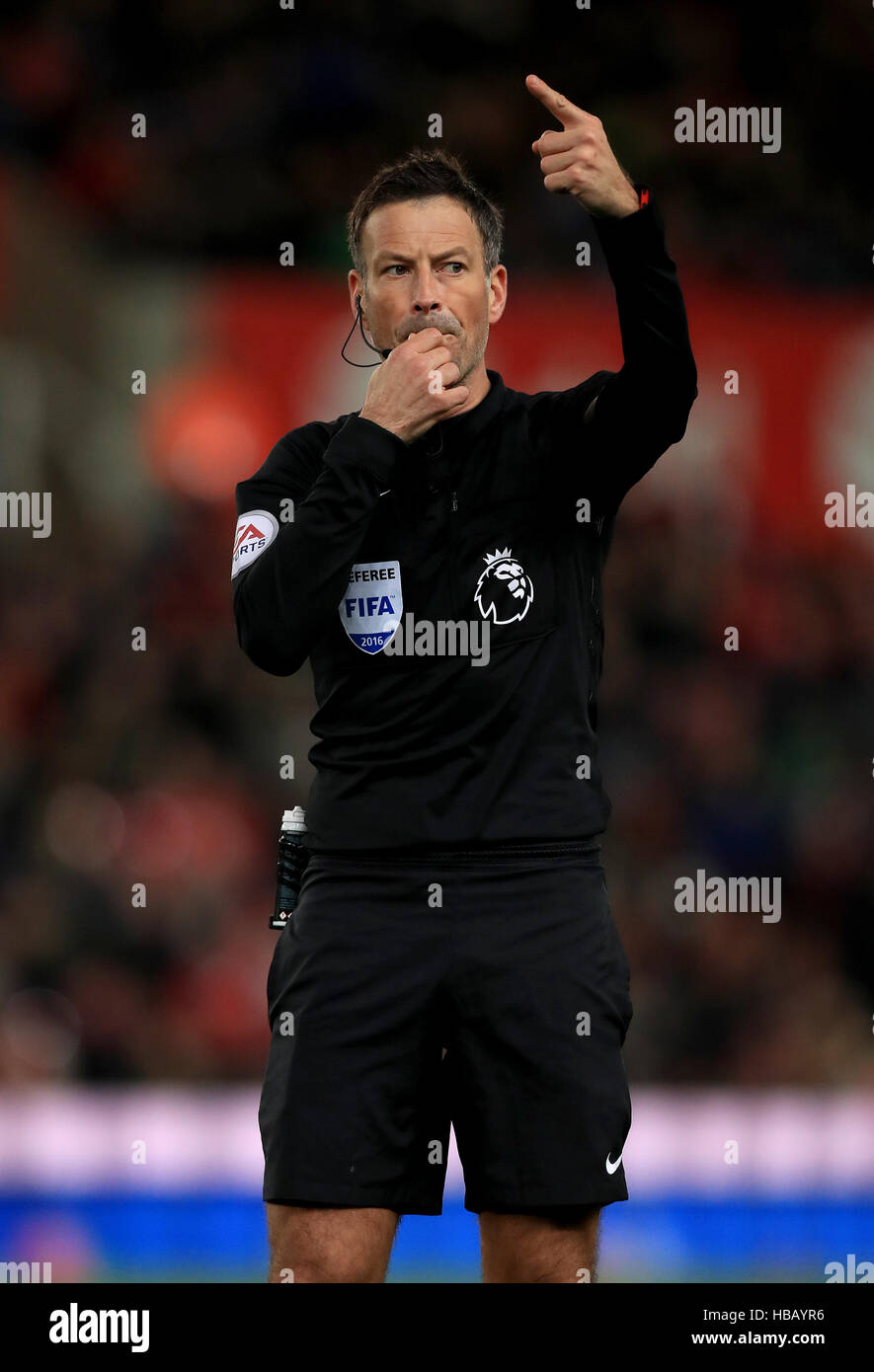 Match referee Mark Clattenburg Stock Photo