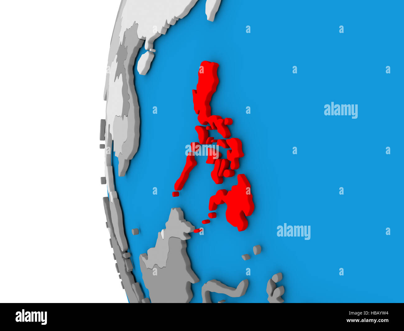 Simple Philippines World Map