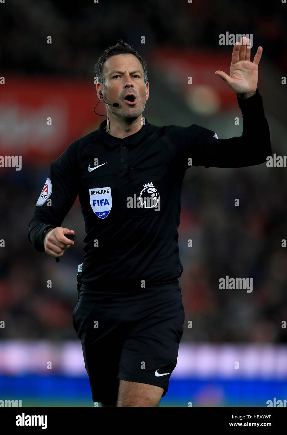 Match referee Mark Clattenburg Stock Photo