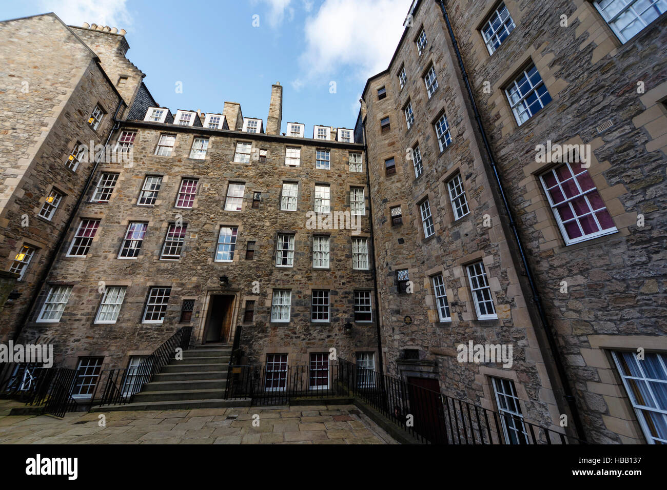 Advocate's Close 16th and 17th century tenements, off High Steet, Edinburgh, Scotland Stock Photo