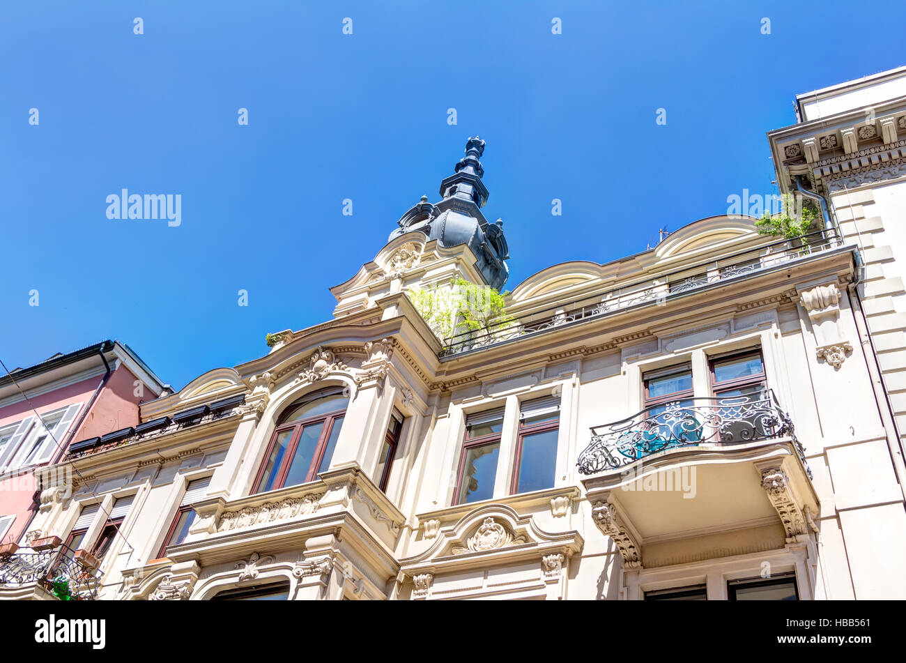 Historic architecture in Wiesbaden Stock Photo Alamy