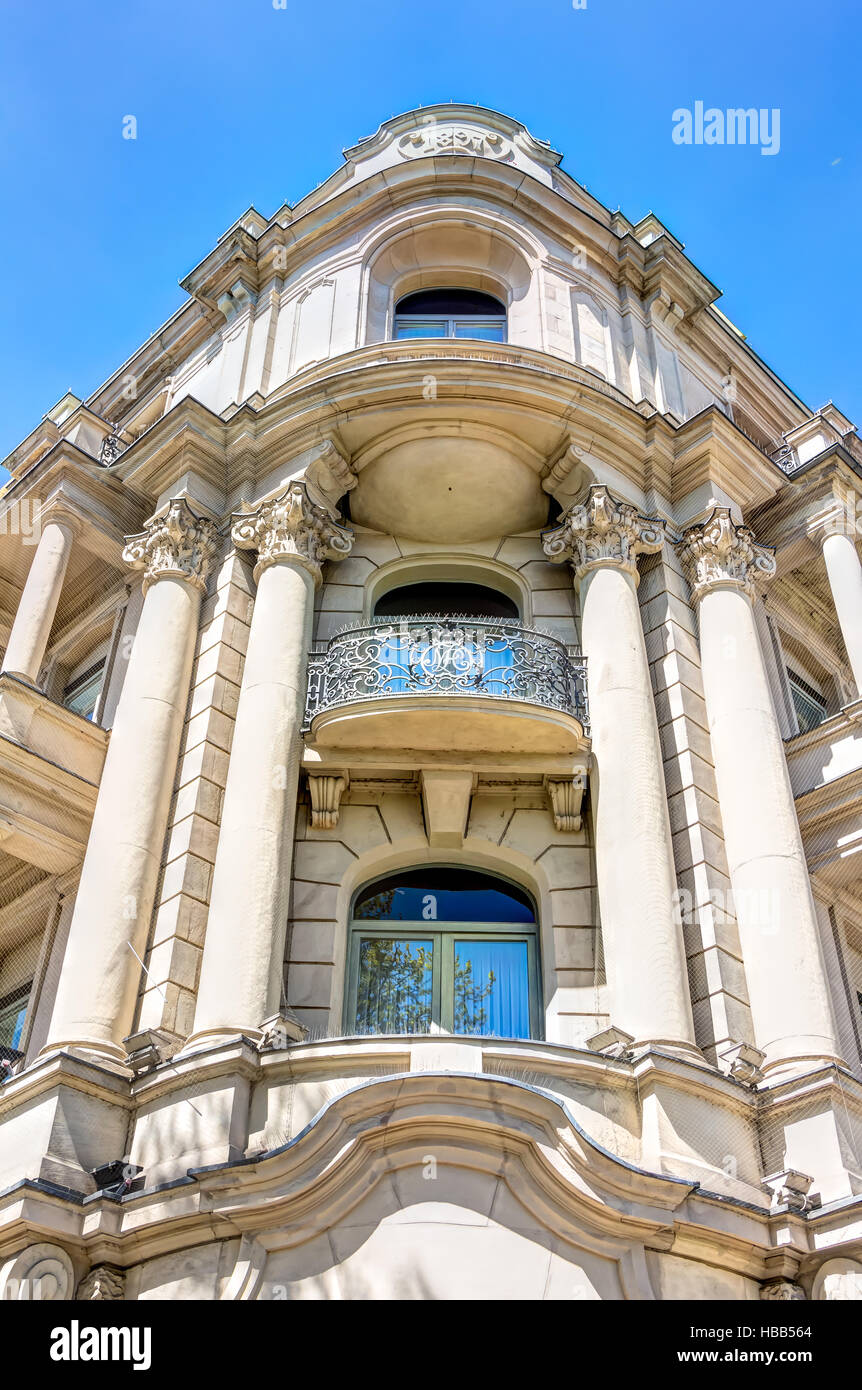 Historic architecture in Wiesbaden Stock Photo