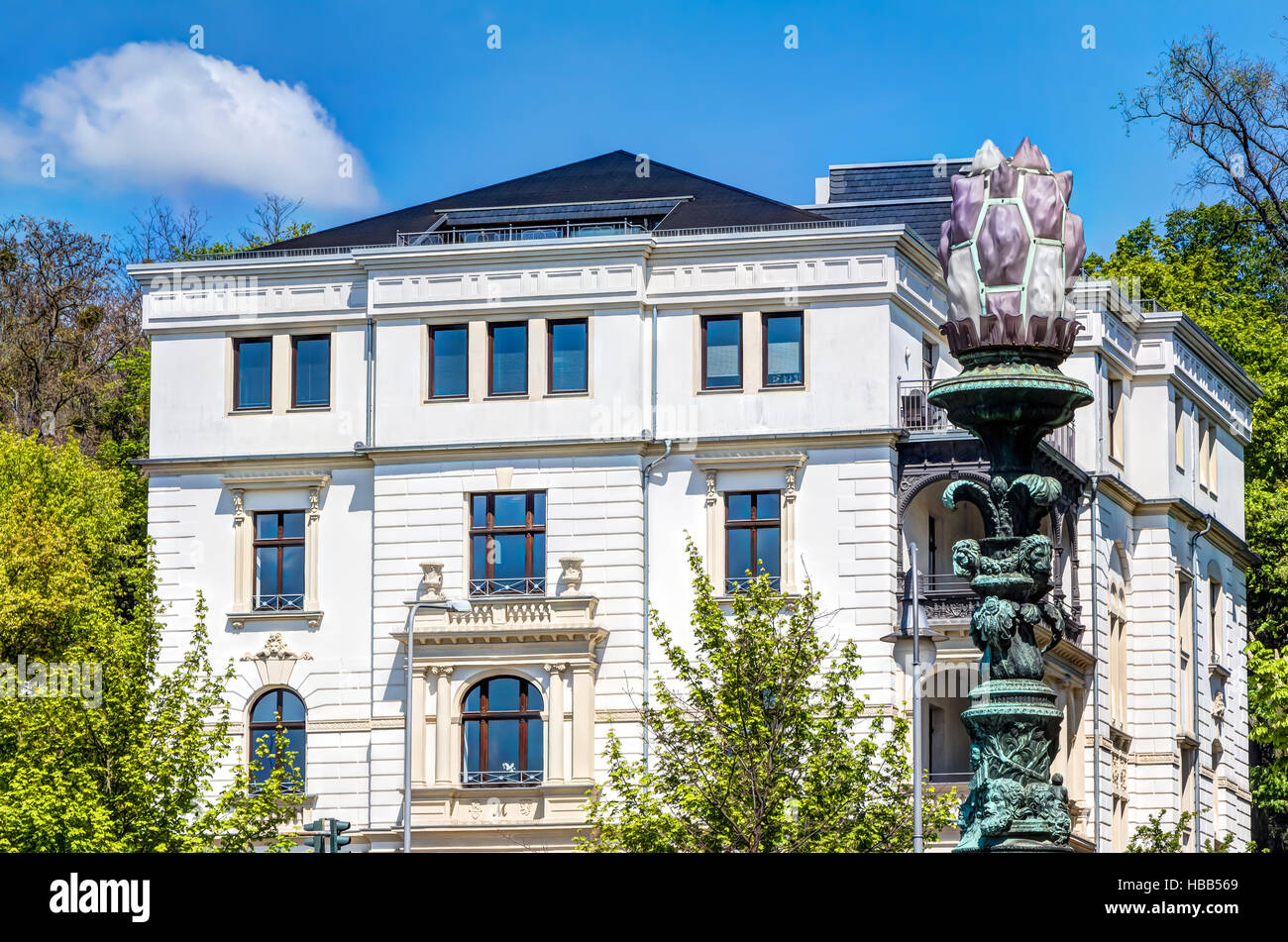 Historic architecture in Wiesbaden Stock Photo