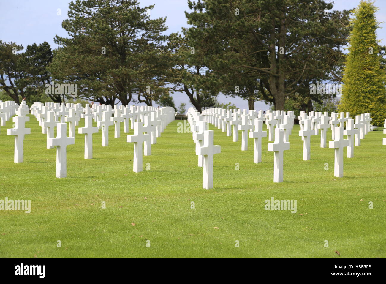 military cemetery Stock Photo