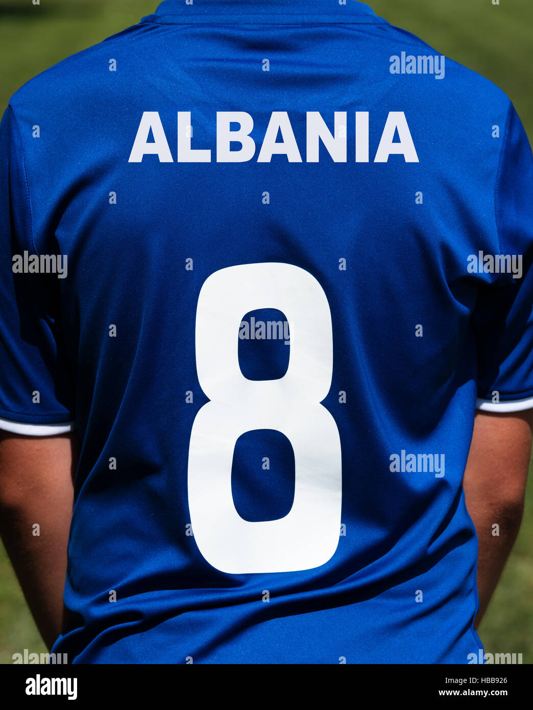soccer jersey Albania Stock Photo - Alamy