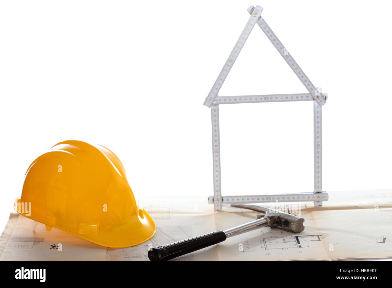 to  construct a house Stock Photo