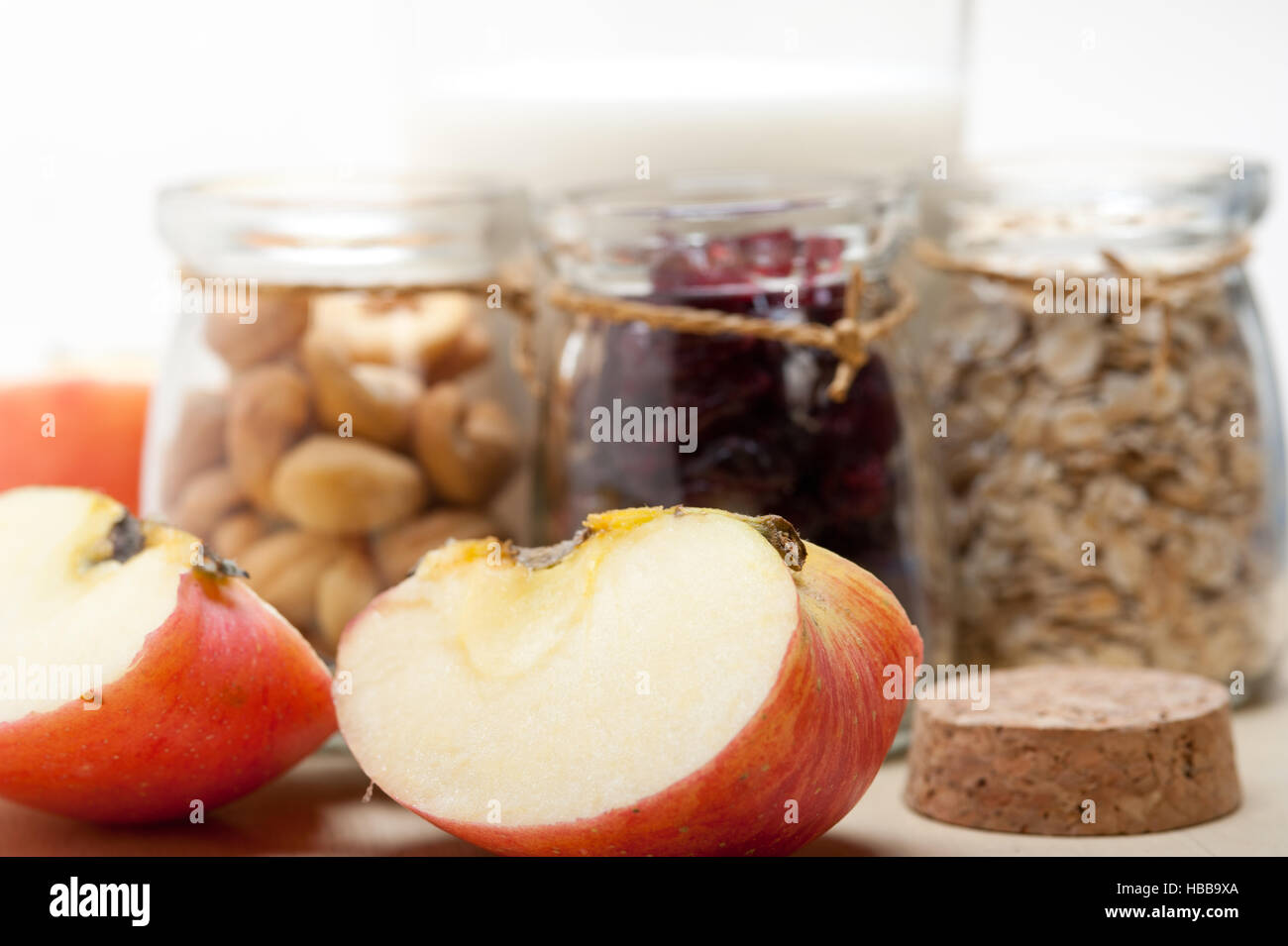 healthy breakfast ingredients Stock Photo