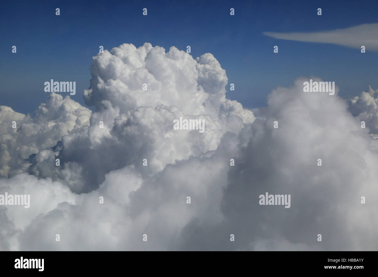 Towering cumulus clouds Stock Photo