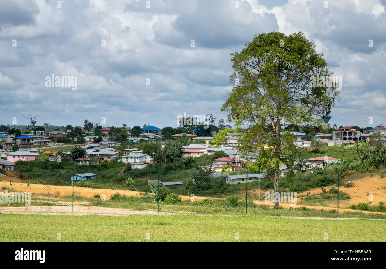 Town of Mongomo in Equatorial Guinea Stock Photo