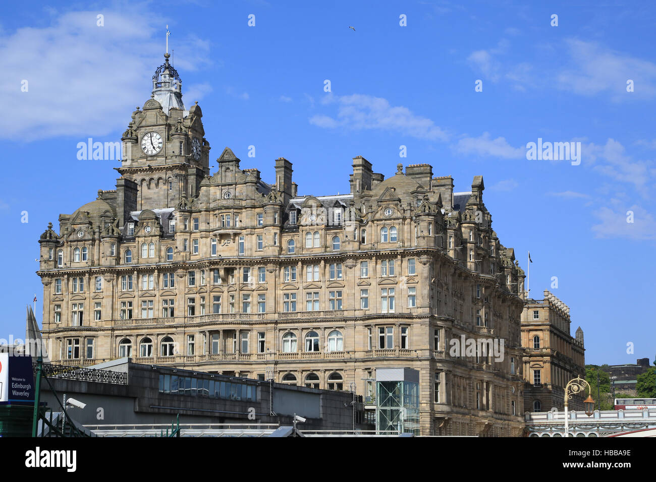 Edinburgh, The Balmoral Hotel Stock Photo