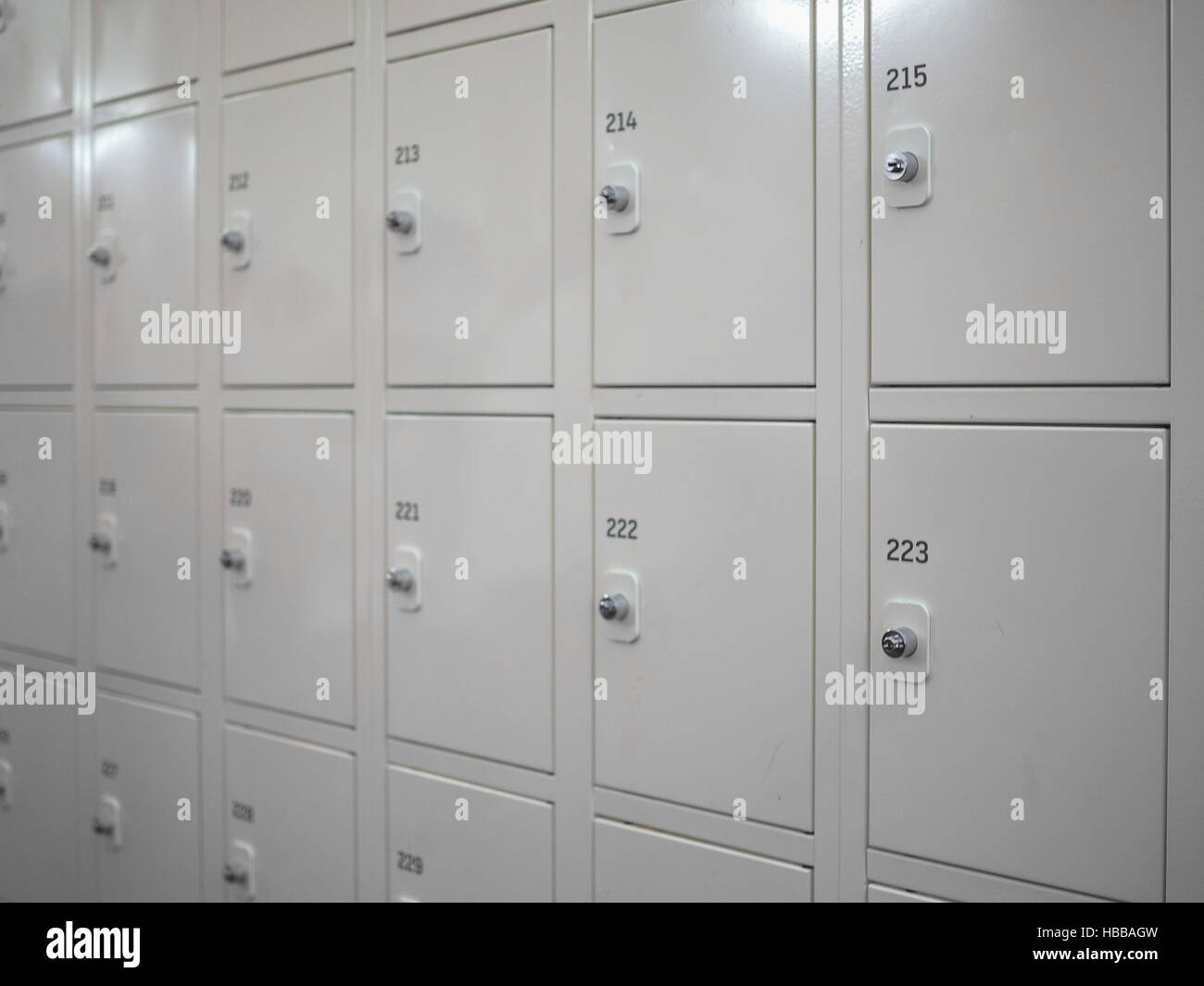 Many Locker Stock Photo Alamy