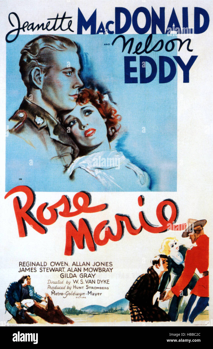 Rose-Marie Jeanette MacDonald cult movie poster print 