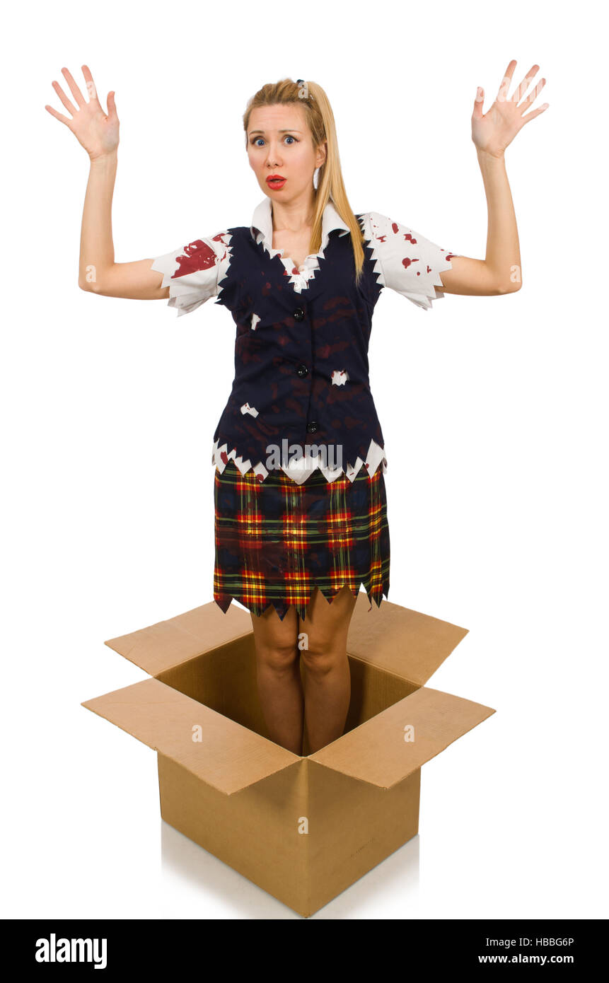 Business woman caught up hi-res stock photography and images - Alamy