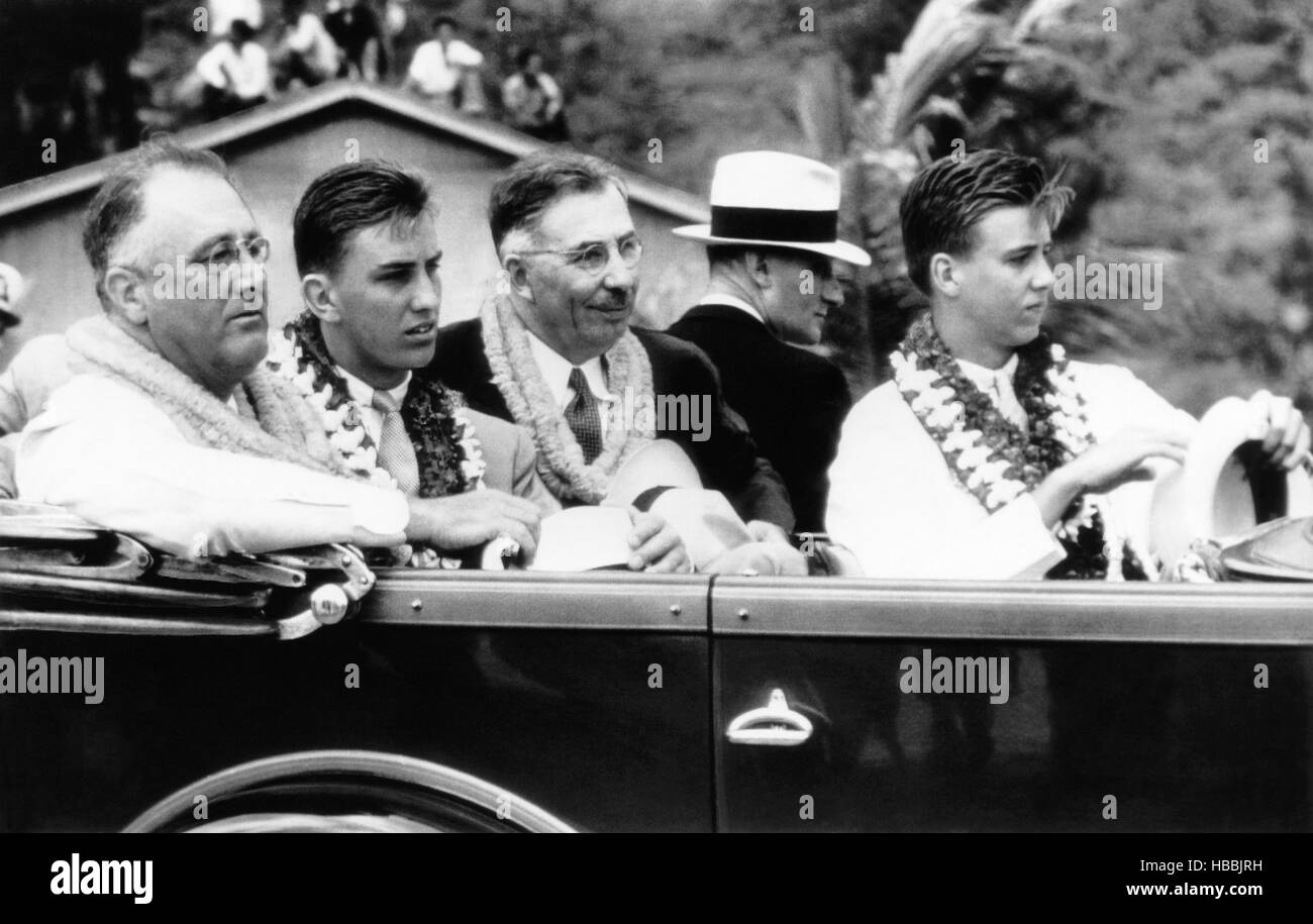 President Franklin D. Roosevelt (left), his son, Franklin Delano ...
