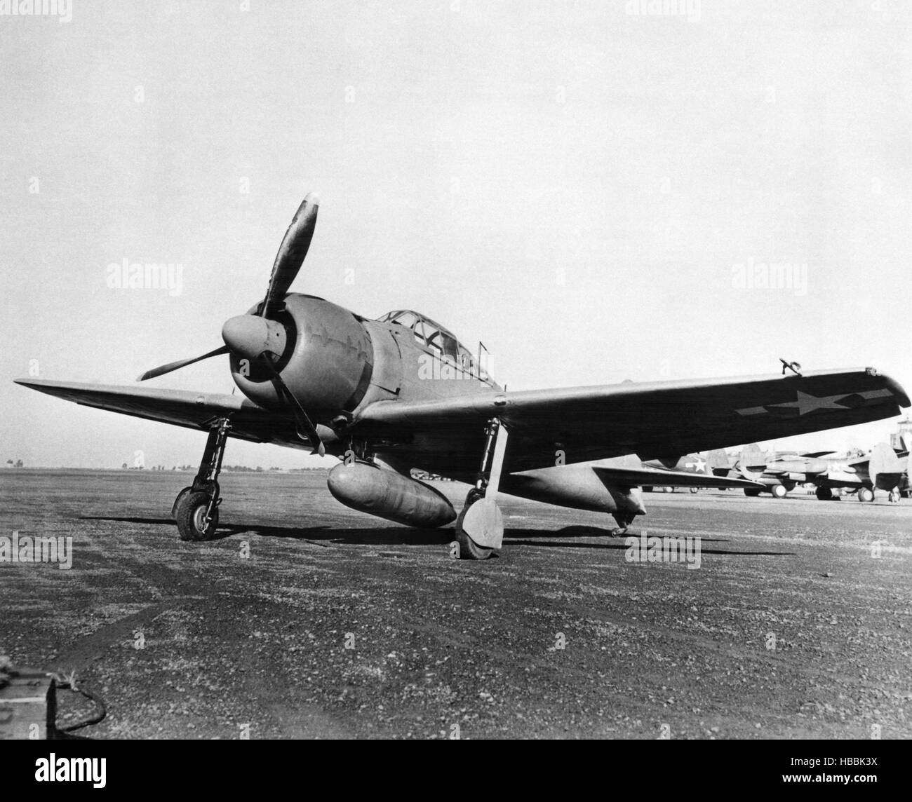 World War II, a Japanese Zero plane, made up of parts from five Zeroes ...