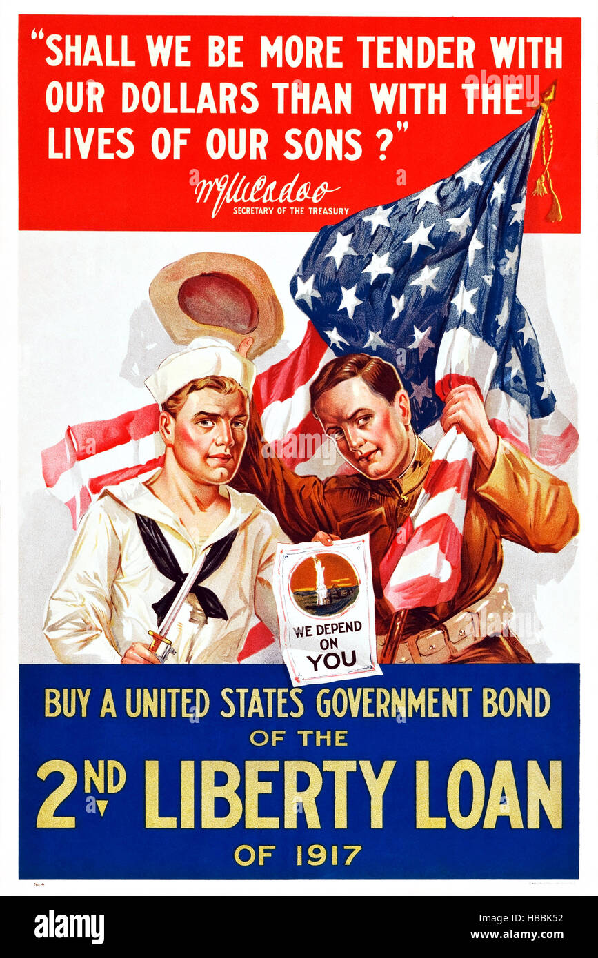 World War I War Bonds poster, 1917 Stock Photo - Alamy