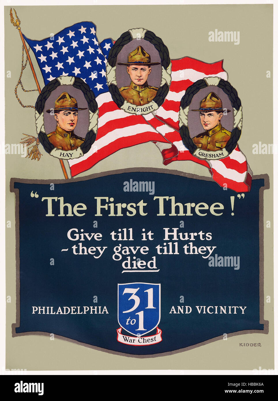 WORLD WAR I War Chest poster art, ca. 1915 Stock Photo Alamy