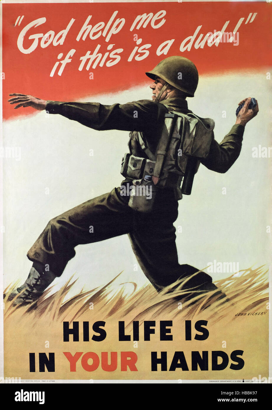 WWII GI'S WARNING 1946 Original vintage poster VD ALMOST 
