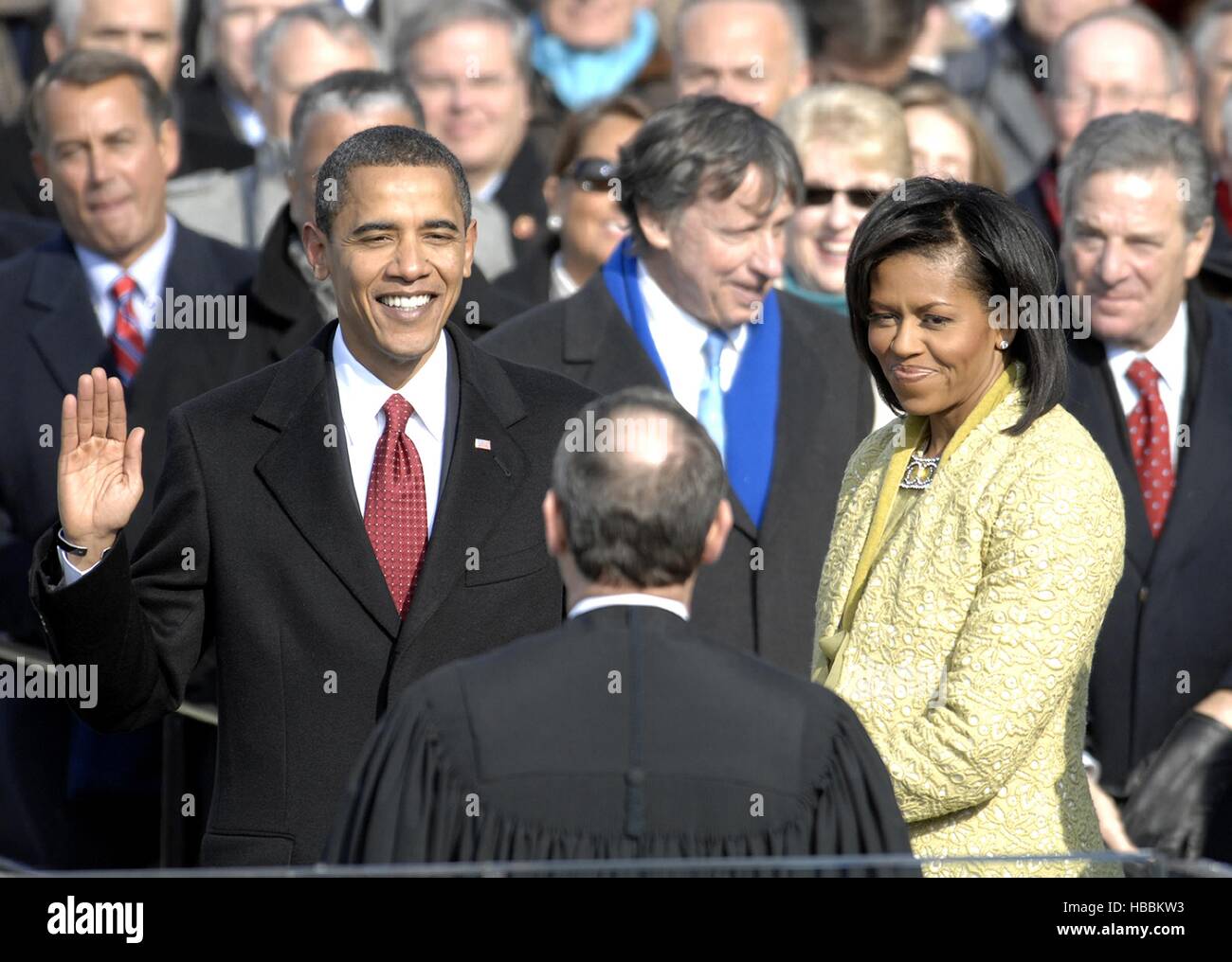 Barack Obama is sworn in as the 44th president of the United States by ...