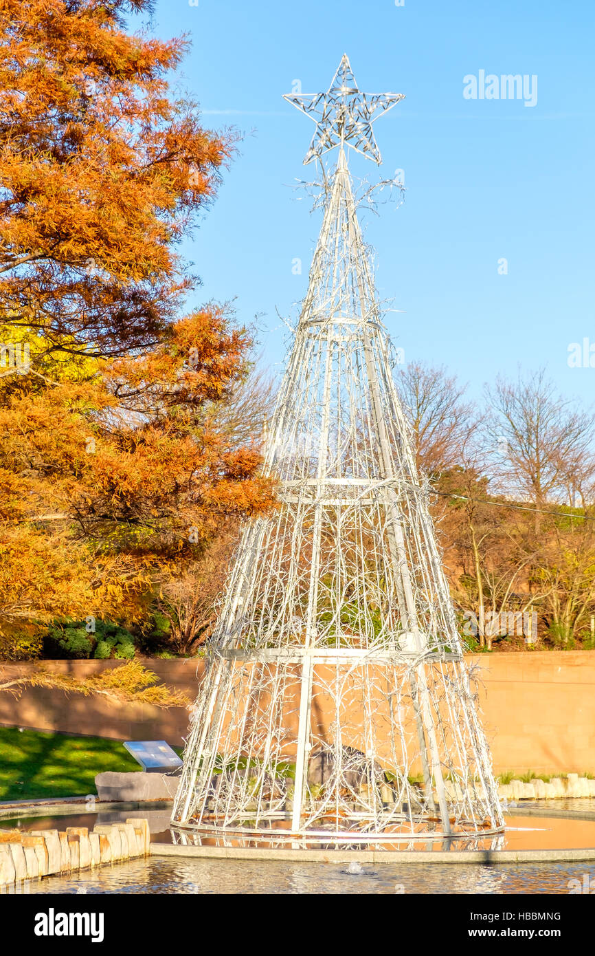 Silver artificial christmas tree hi-res stock photography and images ...