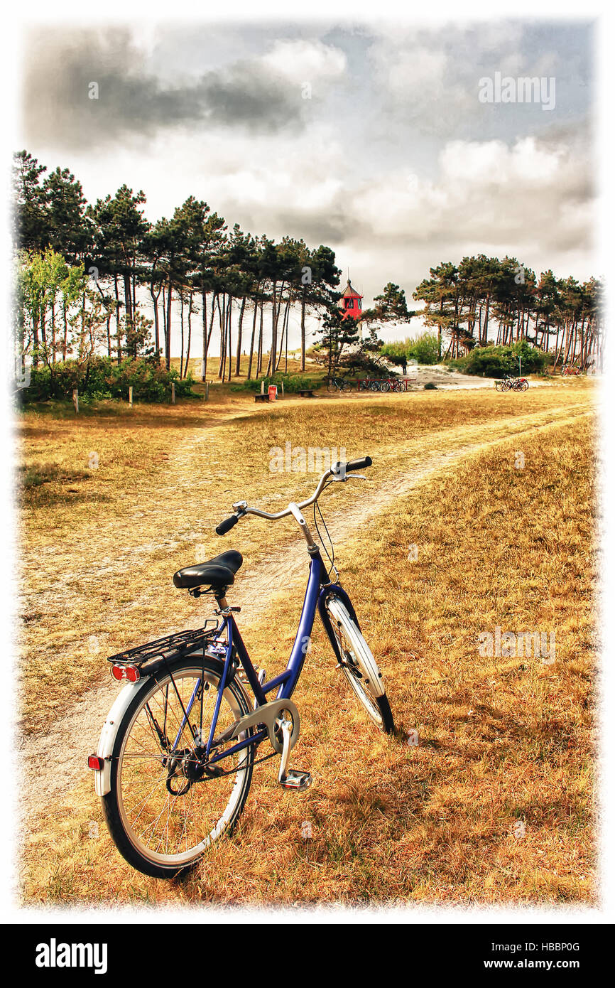 Lighthouse Sueder-Leuchtfeuer Stock Photo