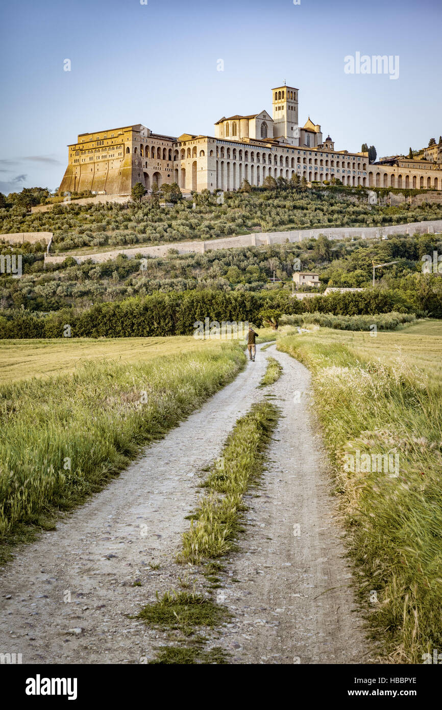 Assisi in Italy Umbria Stock Photo