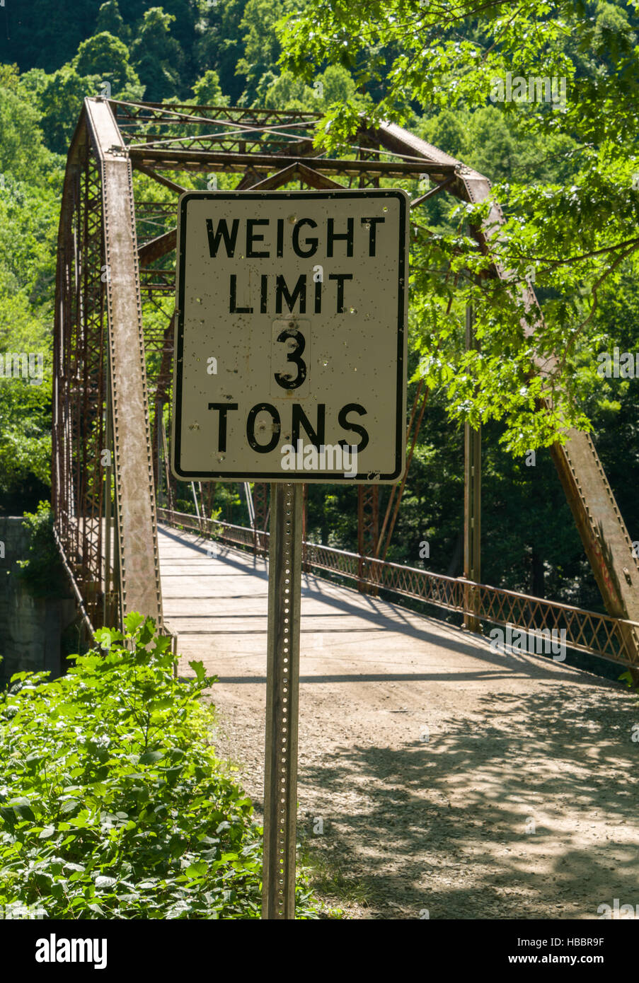 View of Jenkinsburg Bridge over Cheat River Stock Photo Alamy