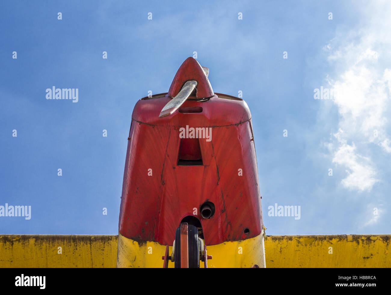 Propeller of vintage airplane Stock Photo - Alamy