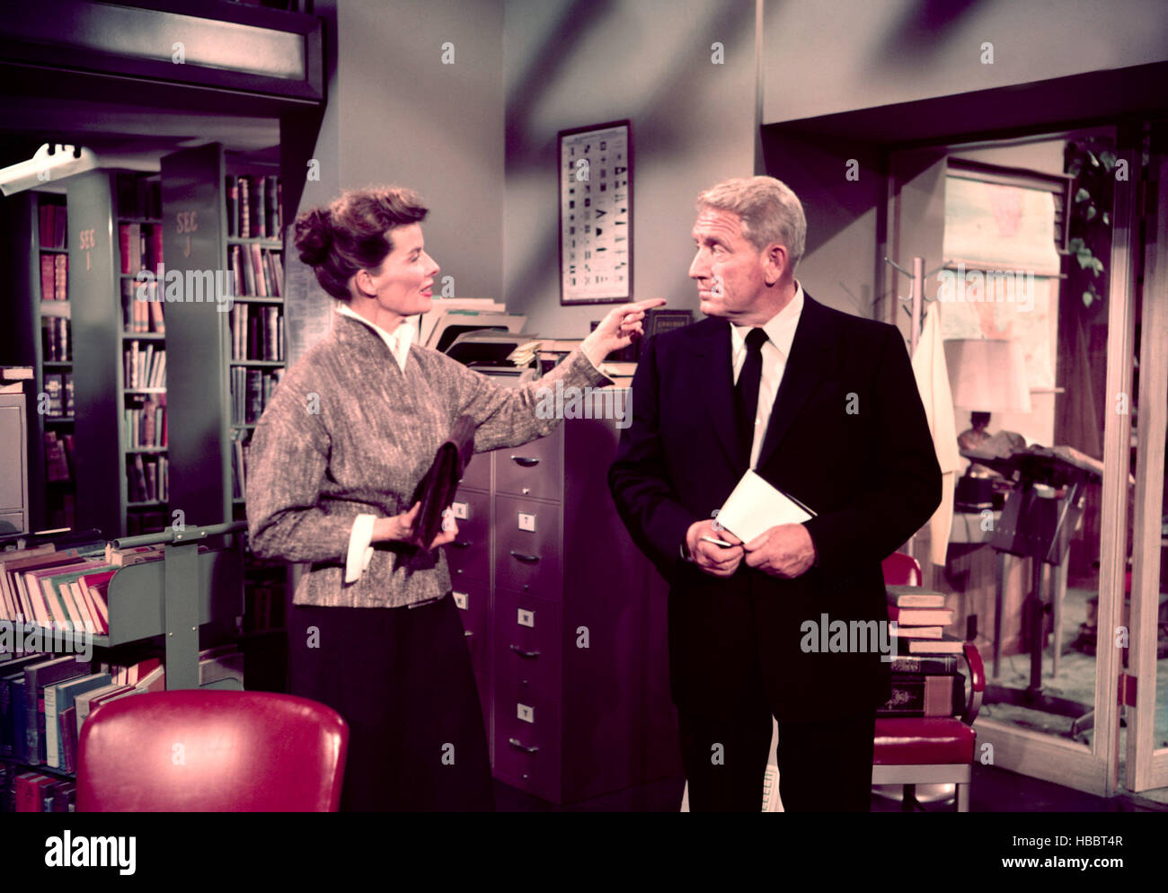 DESK SET, Katharine Hepburn, Spencer Tracy, 1957, TM and Copyright (c
