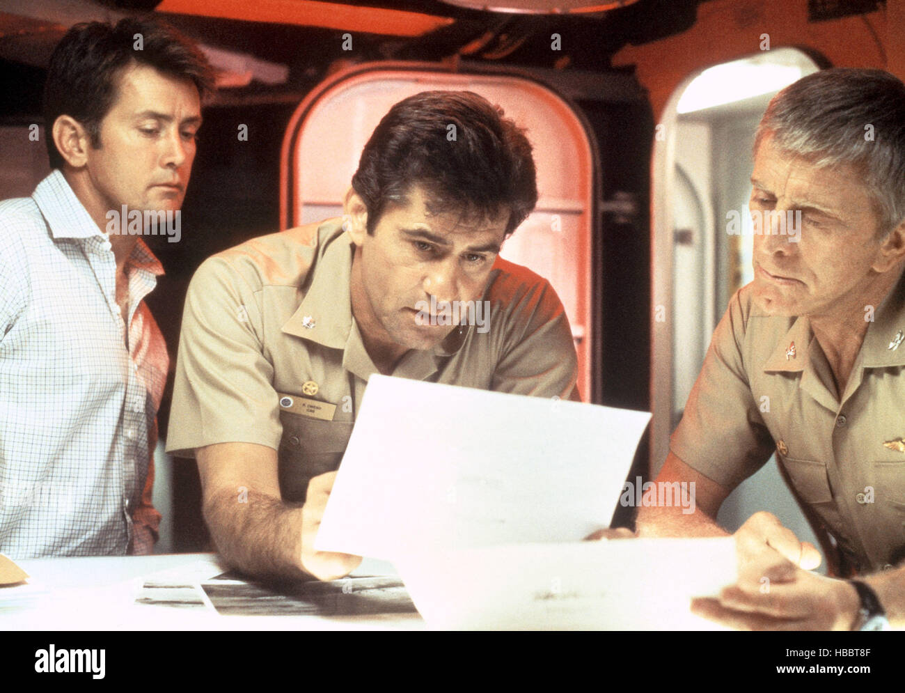 THE FINAL COUNTDOWN, Martin Sheen, James Farentino, Kirk Douglas, 1980