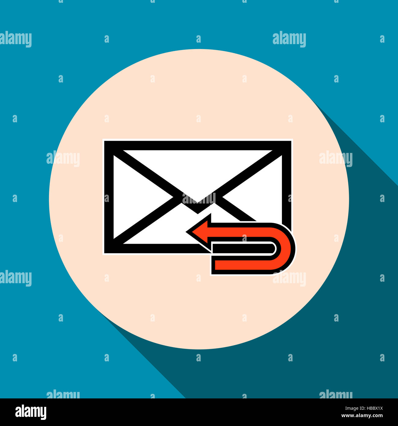 Email symbol letter icon Stock Photo - Alamy